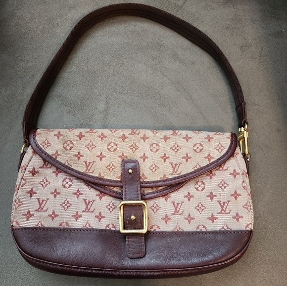 Rare Louis Vuitton Pink Monogram Denim Shoulder bag - Picture 1 of 13